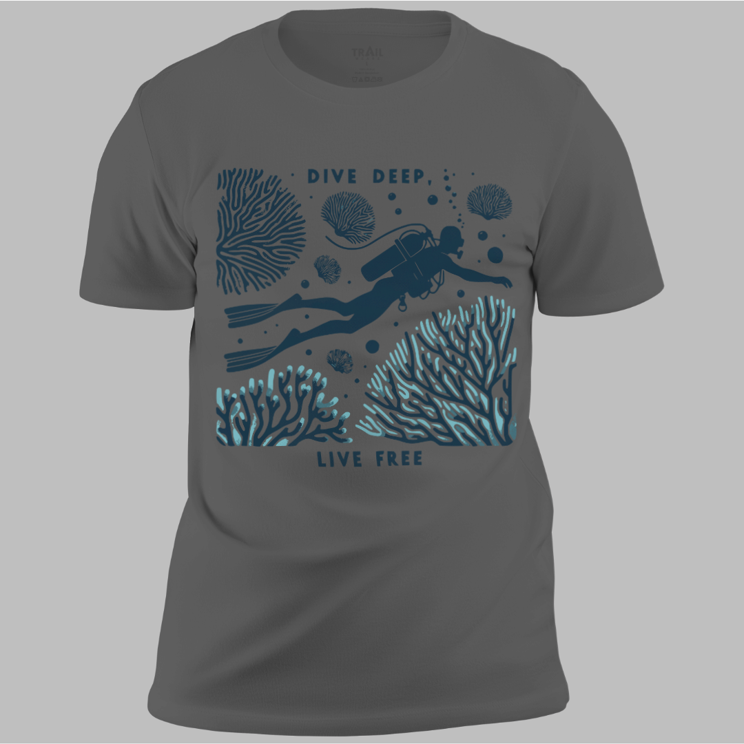 Dive Deep Live Free Tee