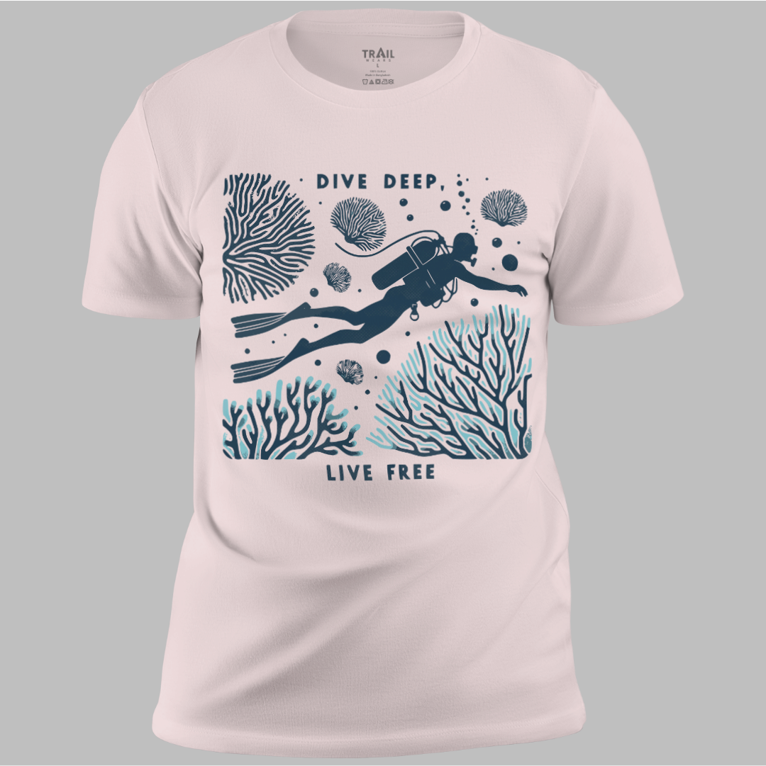 Dive Deep Live Free Tee