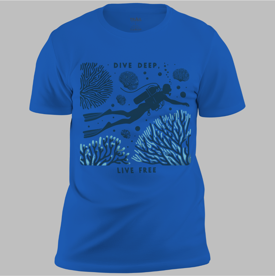 Dive Deep Live Free Tee
