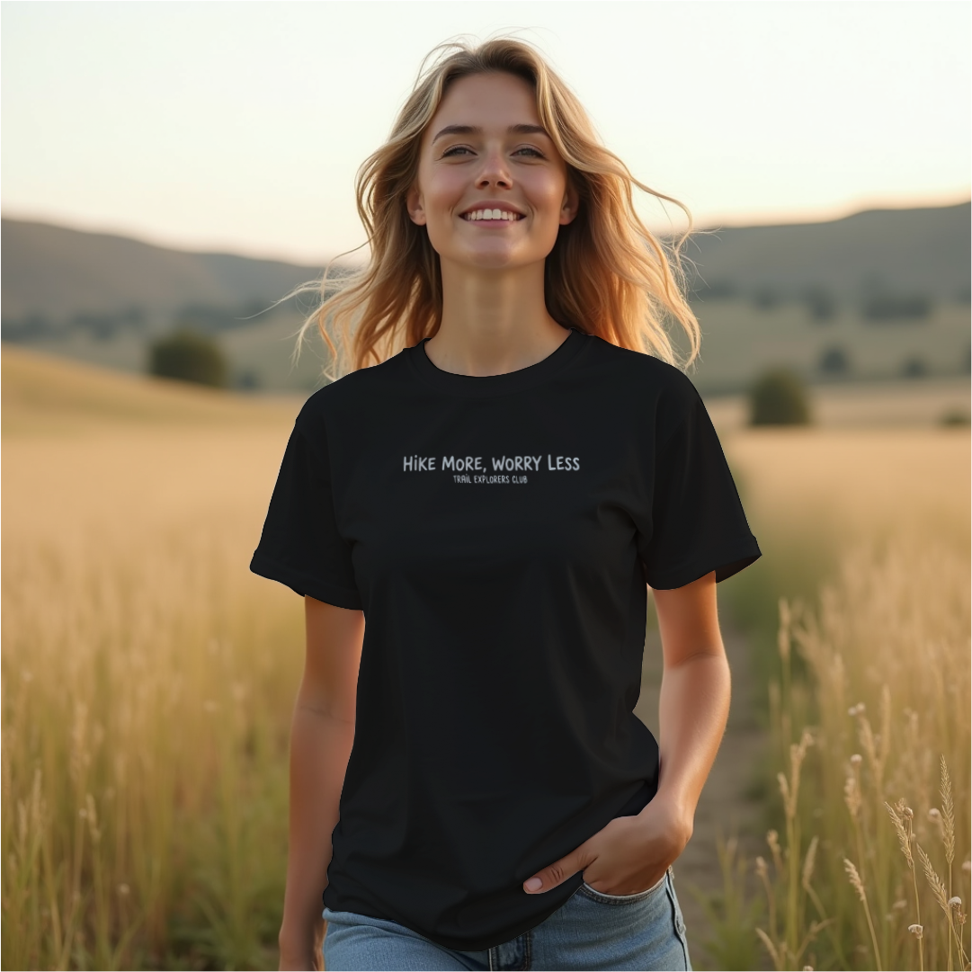 Hike More, Worry Less Tee