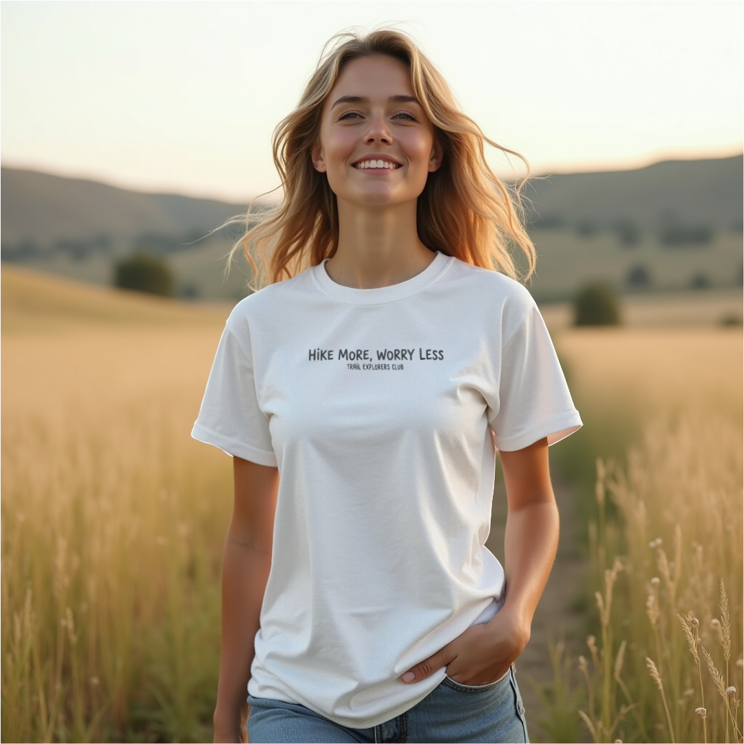 Hike More, Worry Less Tee