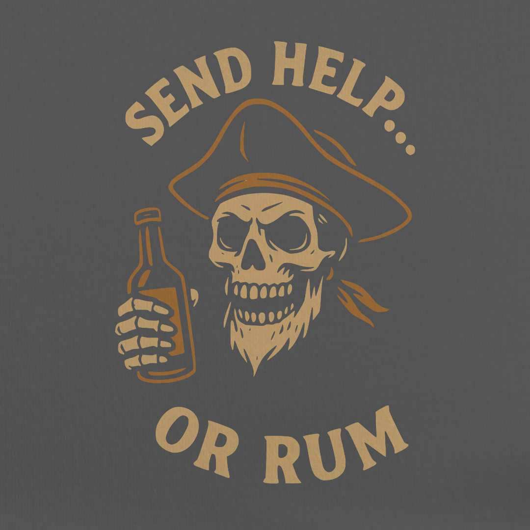 Send Help Or Rum Tee