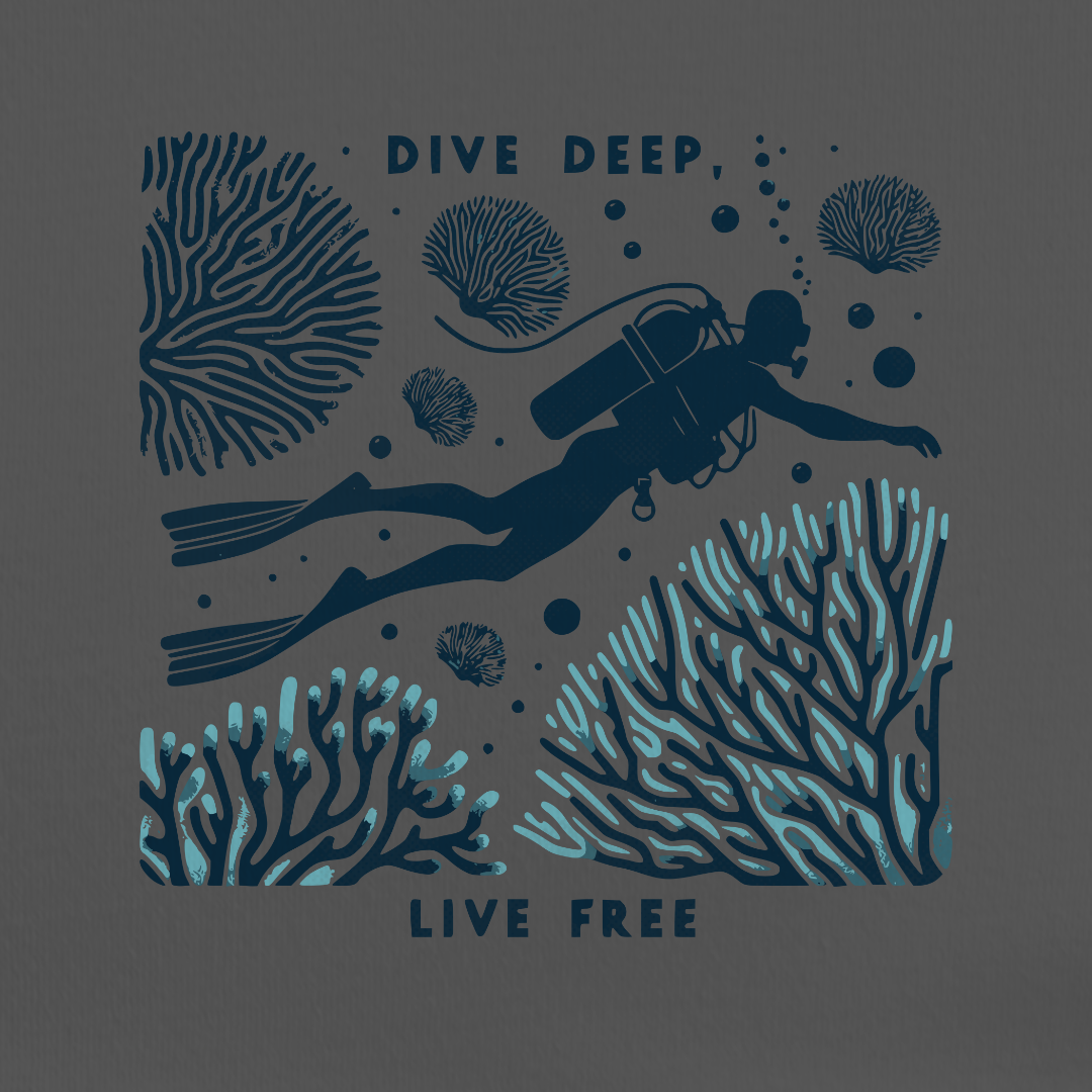 Dive Deep Live Free Tee