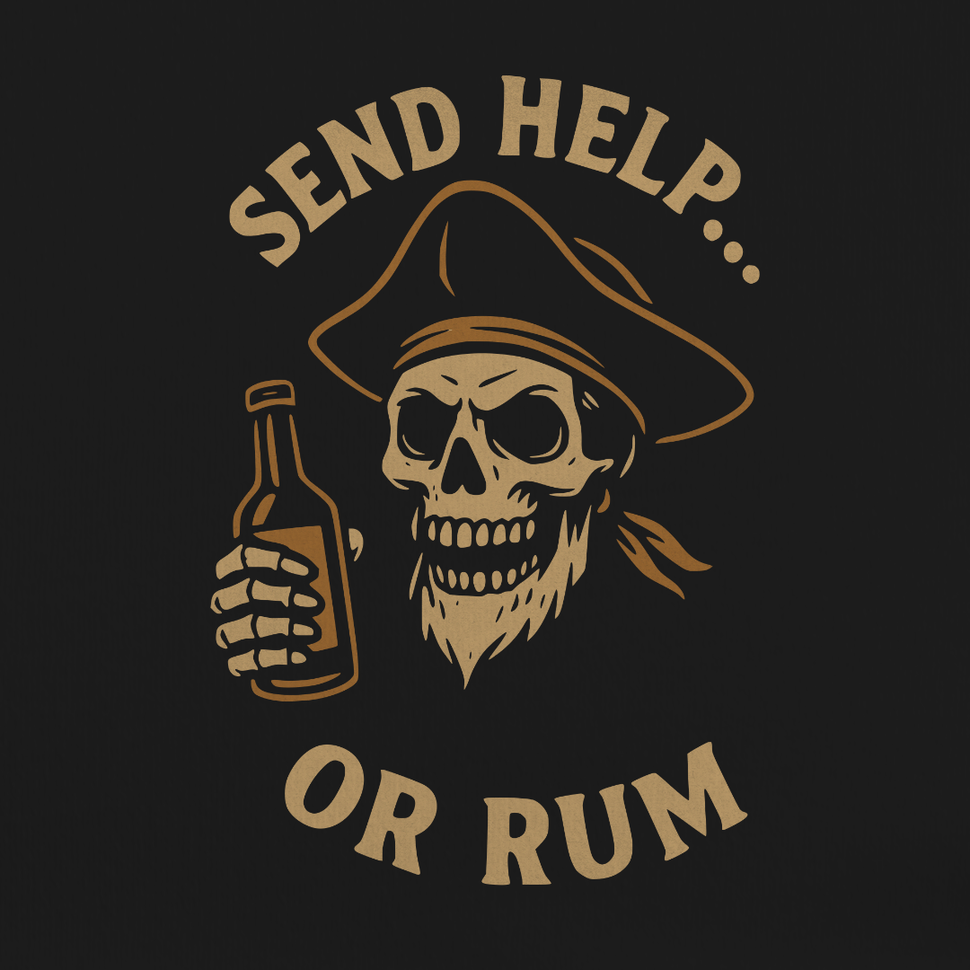 Send Help Or Rum Tee