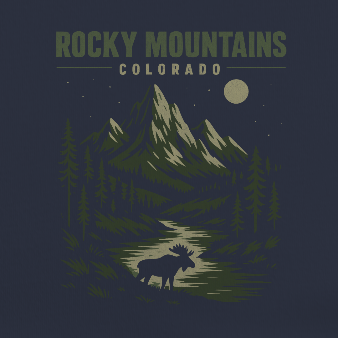 Rocky Mountains Alpine Night Tee