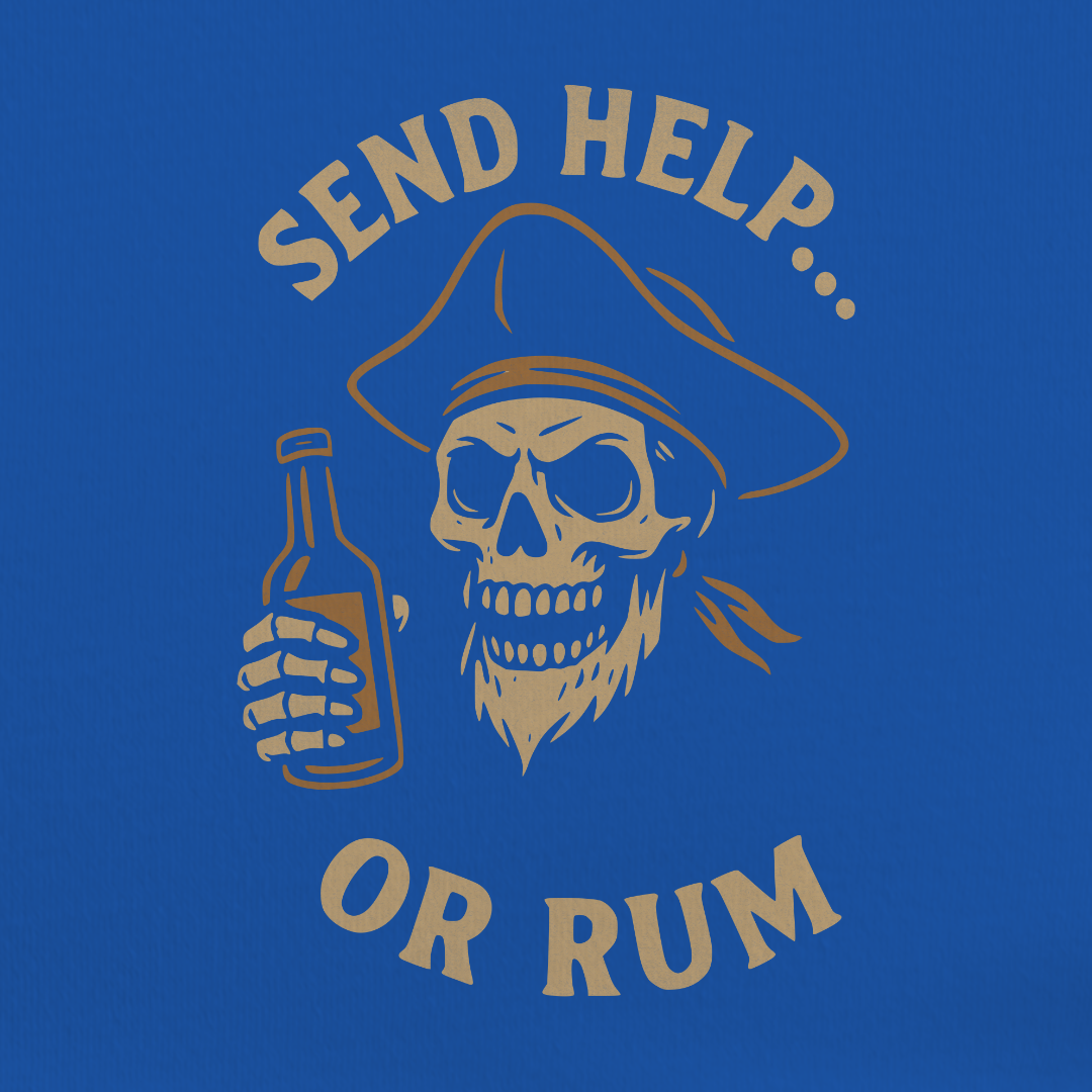 Send Help Or Rum Tee