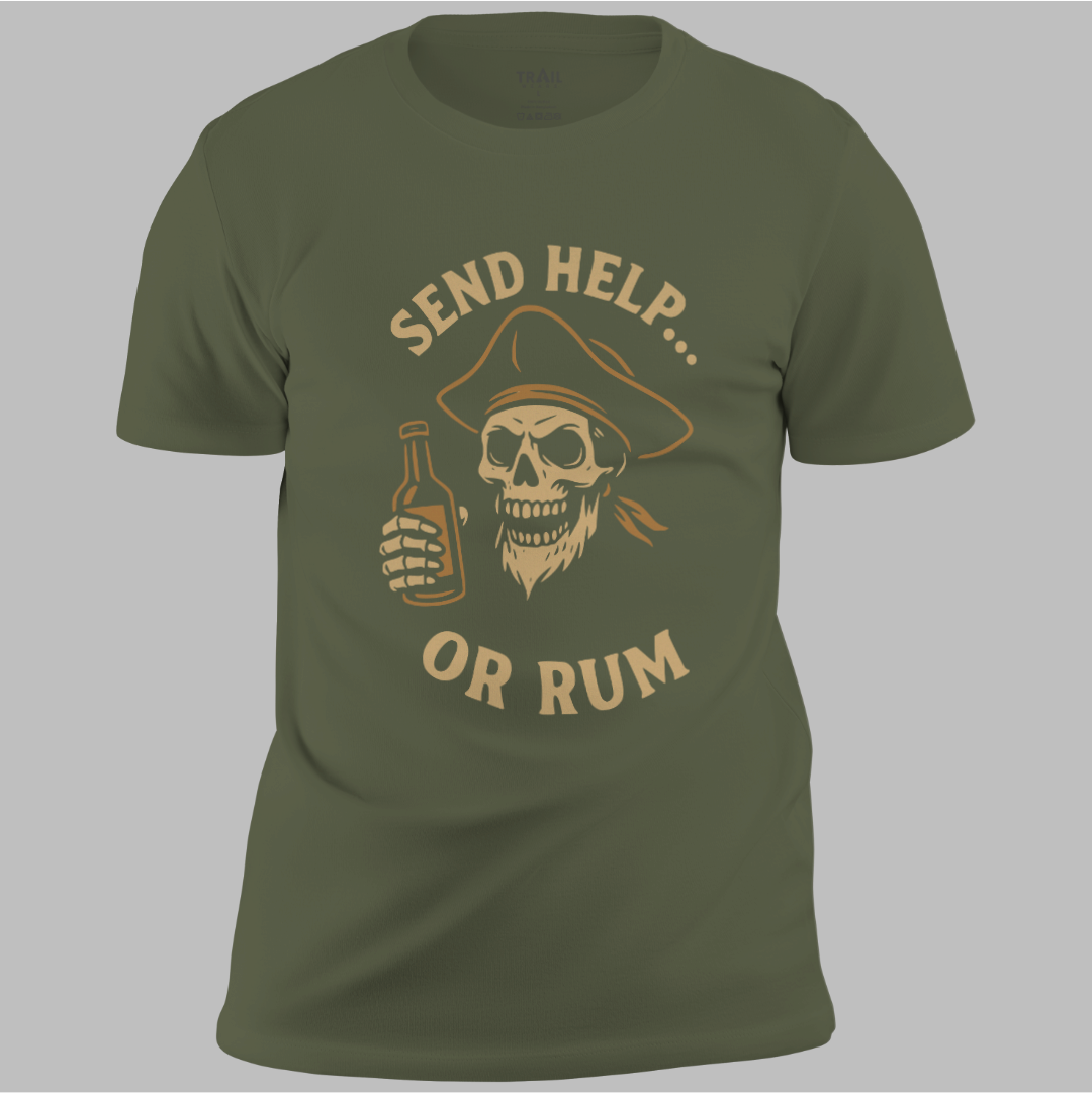 Send Help Or Rum Tee