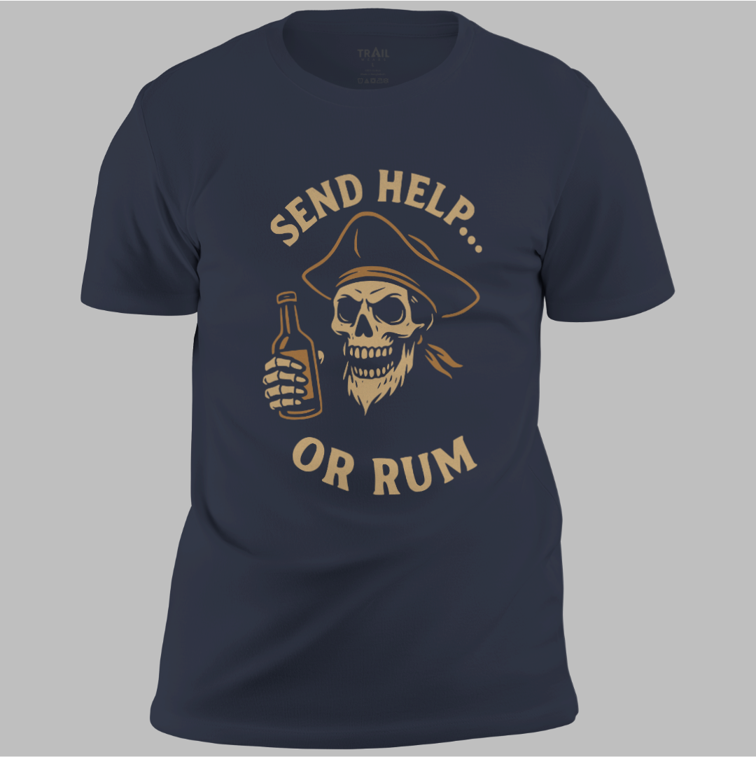 Send Help Or Rum Tee