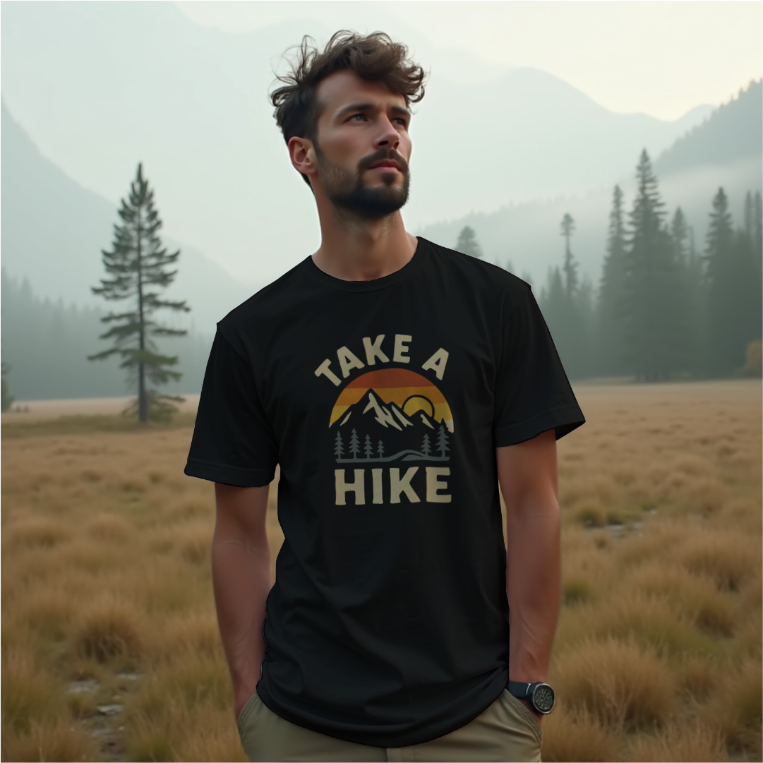 Take A Hike Retro Tee