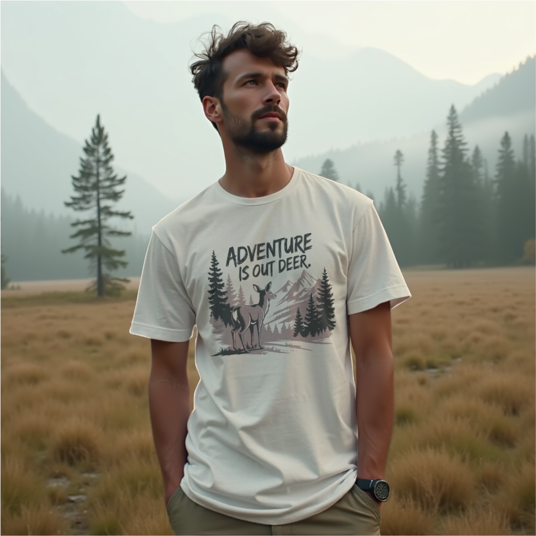 Adventure is Out Deer Tee