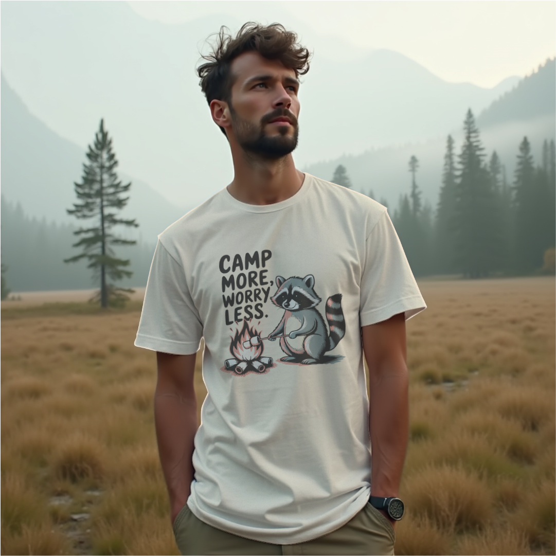 Camp More Worry Less Tee