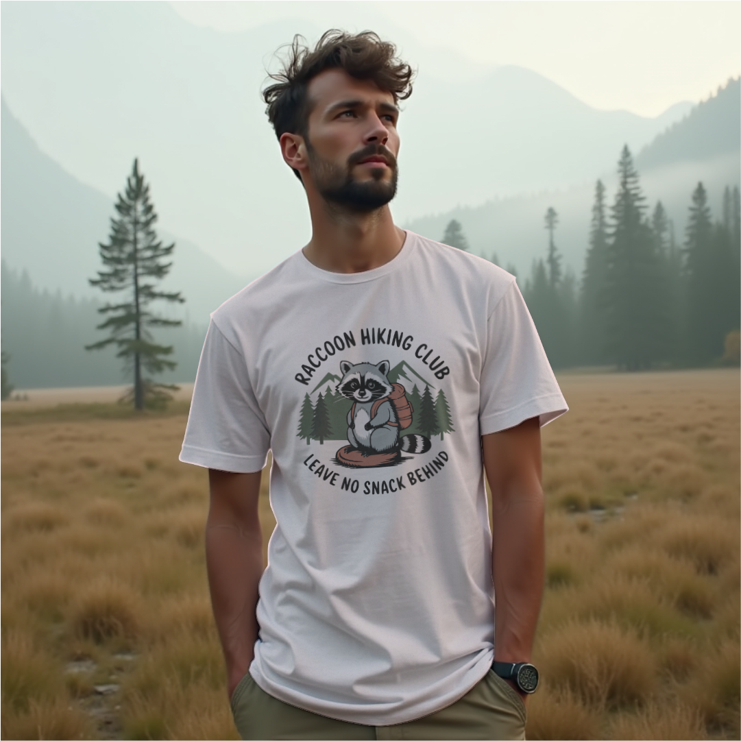 Raccoon Hiking Club Tee