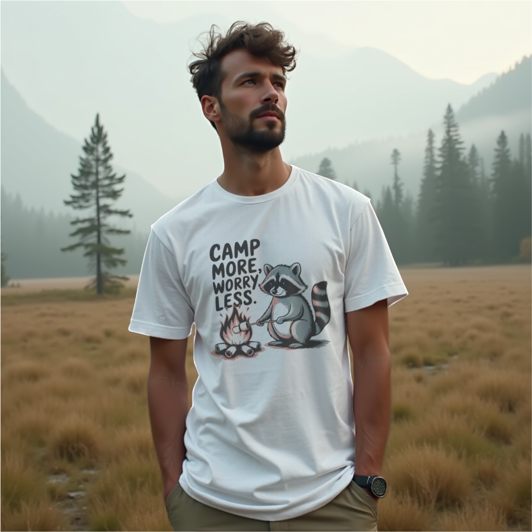 Camp More Worry Less Tee