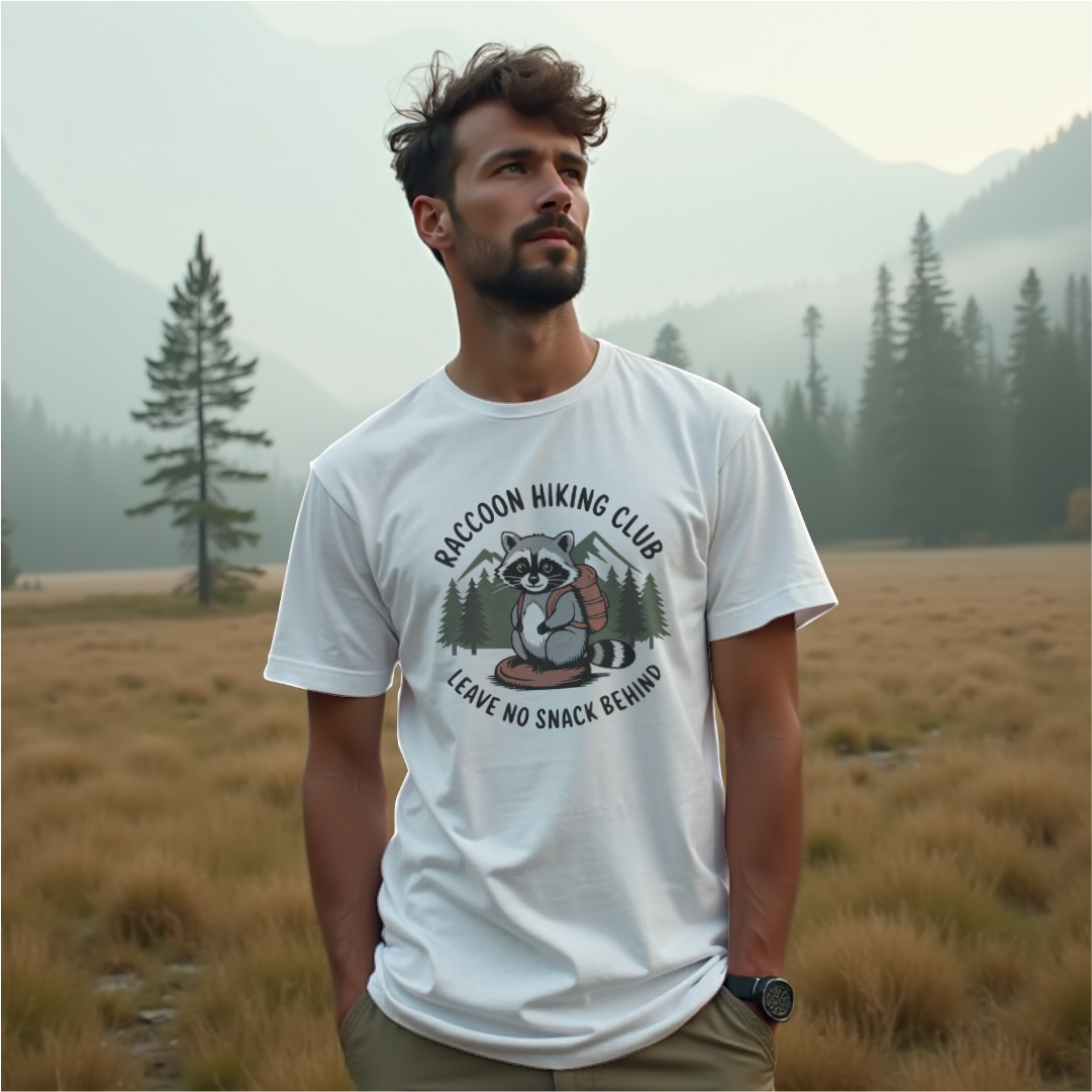 Raccoon Hiking Club Tee
