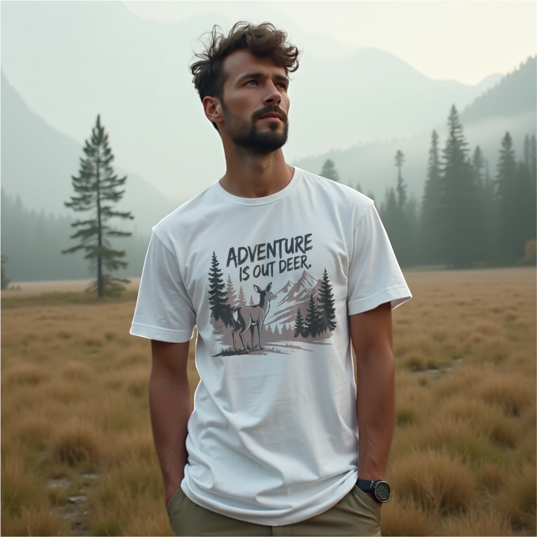 Adventure is Out Deer Tee