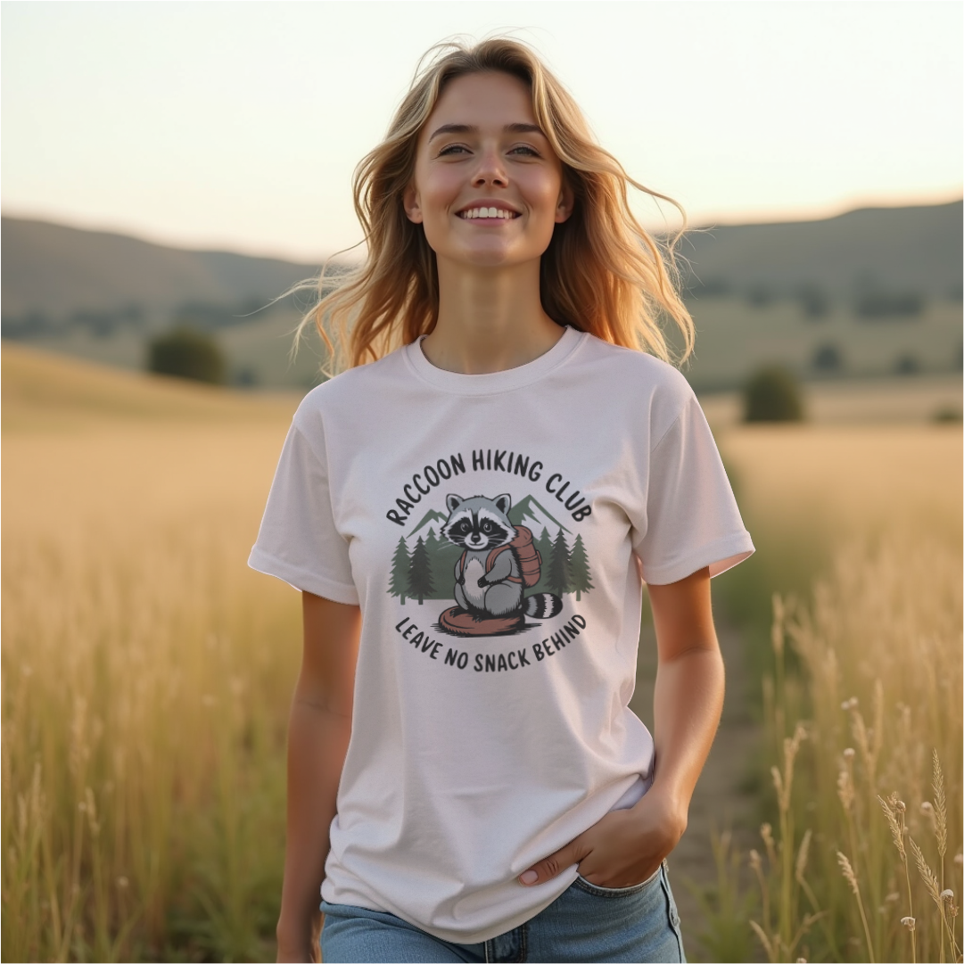 Raccoon Hiking Club Tee