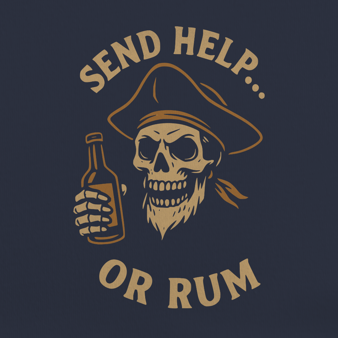 Send Help Or Rum Tee
