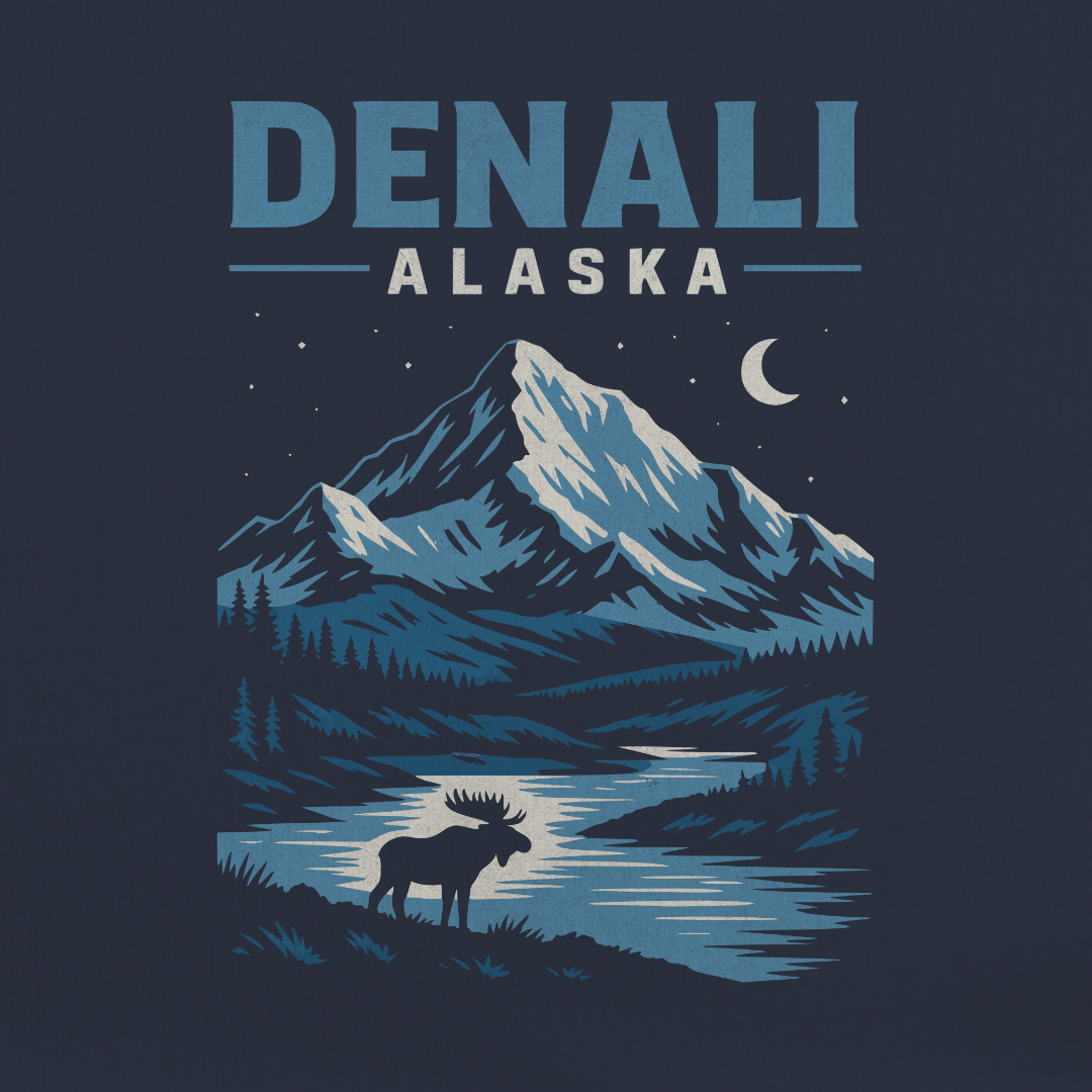 Denali Midnight Peaks Tee